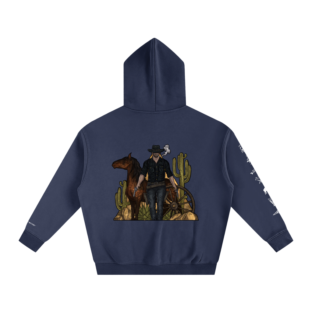 Forever Outlawed - coloured ( Darker ) Oversize Fleeced Hoodie