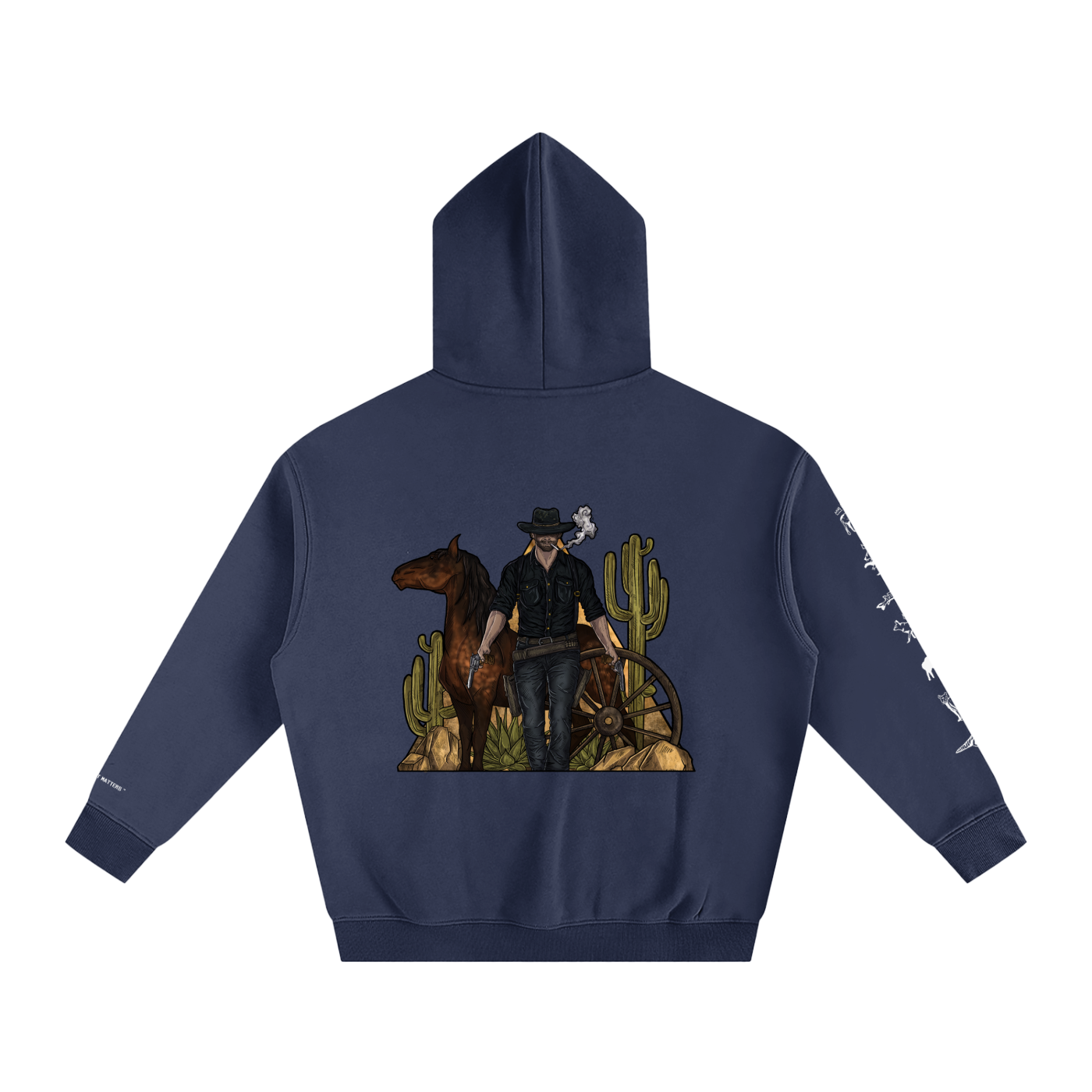 Forever Outlawed - coloured ( Darker ) Oversize Fleeced Hoodie