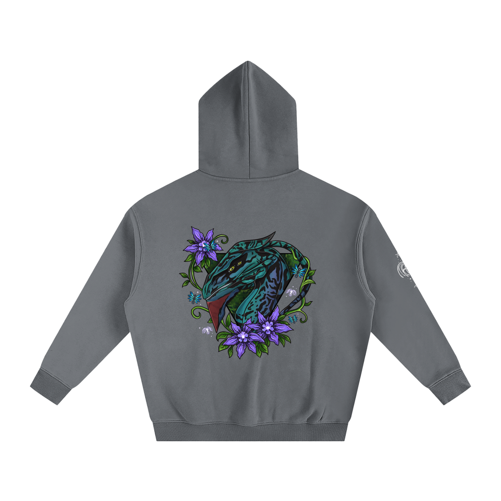 Spirit of the banshee - ( purple ) - oversized fleece hoodie