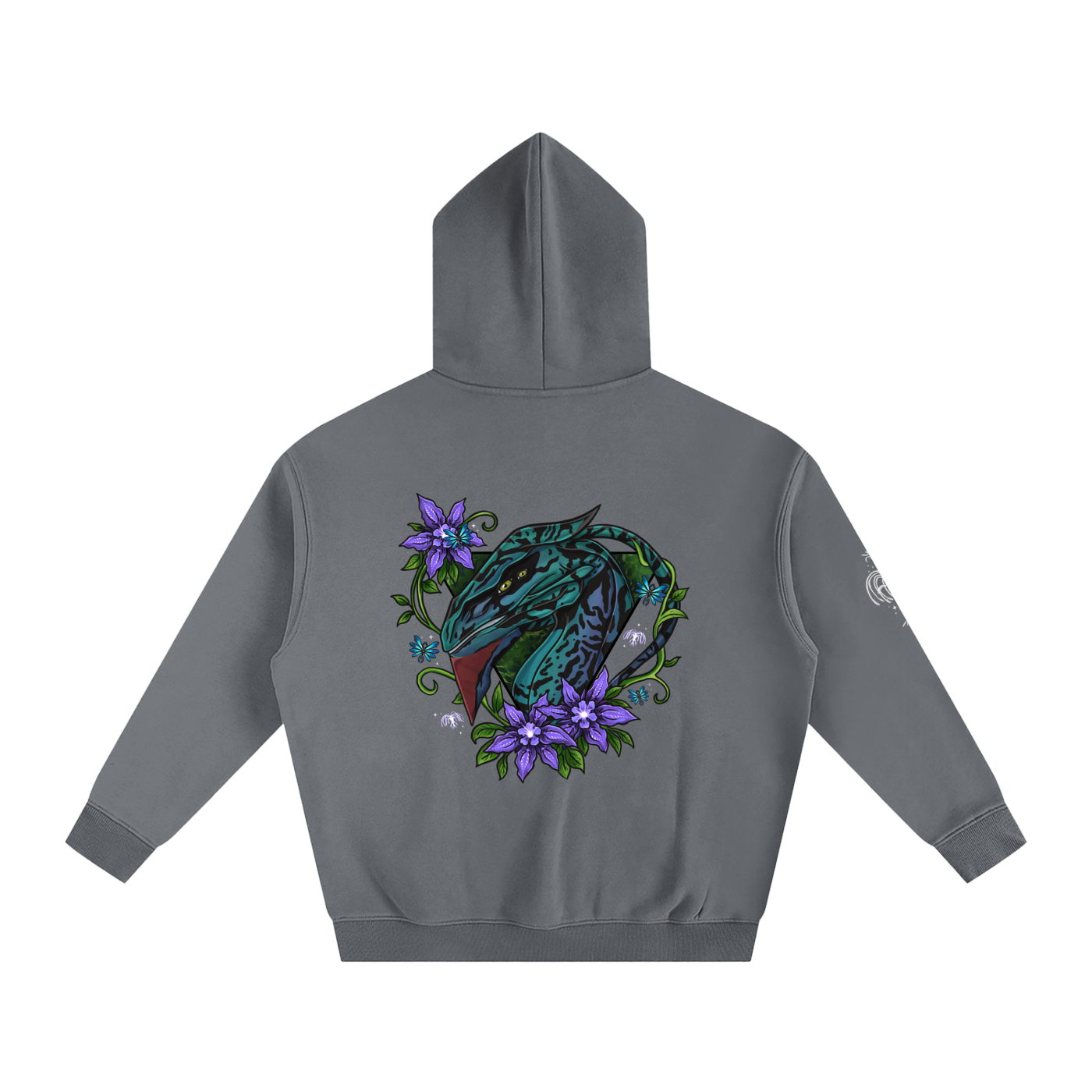 Spirit of the banshee - ( purple ) - oversized fleece hoodie