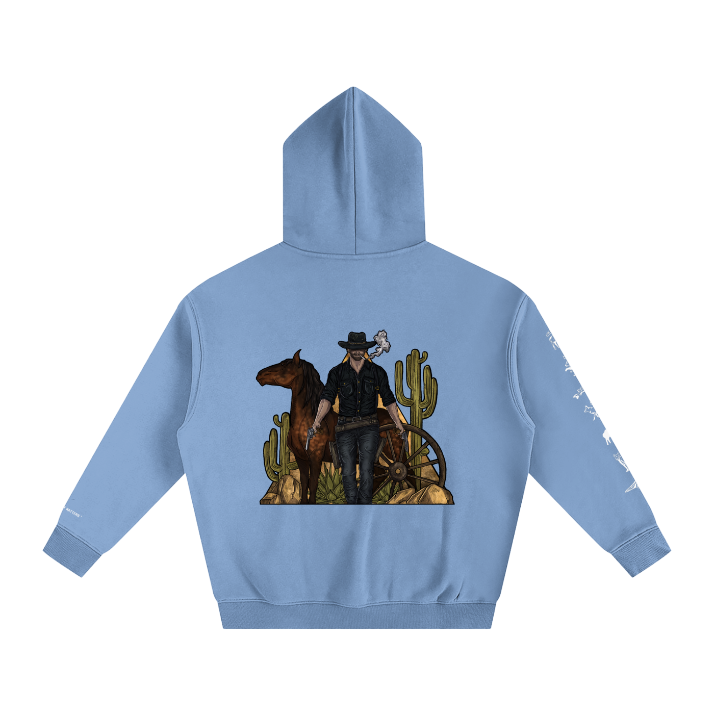 Forever Outlawed - coloured ( Darker ) Oversize Fleeced Hoodie