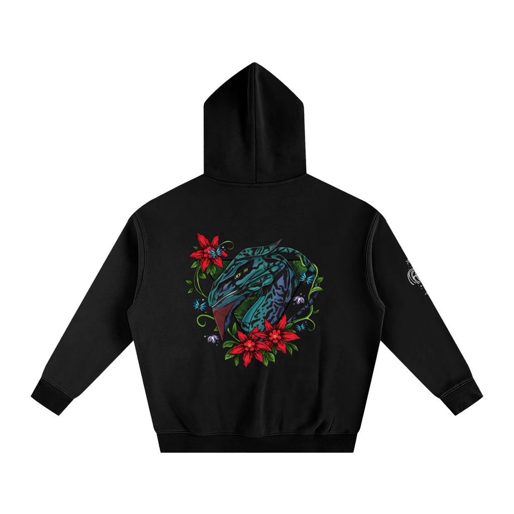 Spirit of the banshee - ( red ) - oversized fleece hoodie