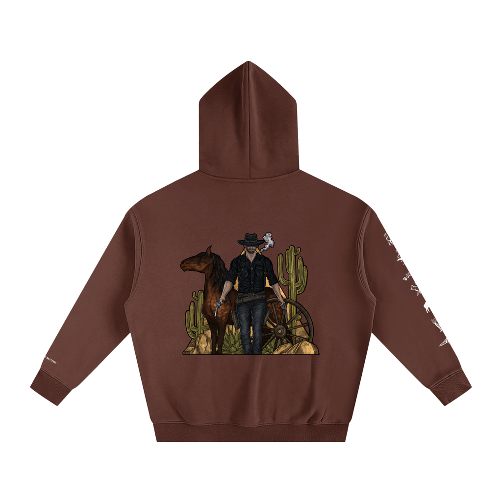 Forever Outlawed - coloured ( Darker ) Oversize Fleeced Hoodie