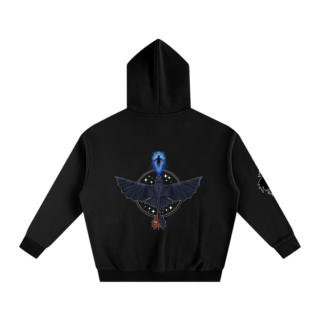 Midnight Bond - Oversize Fleeced Hoodie