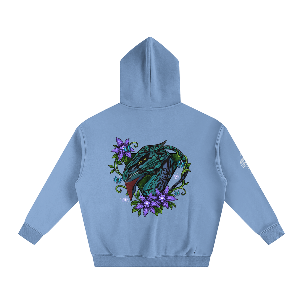 Spirit of the banshee - ( purple ) - oversized fleece hoodie