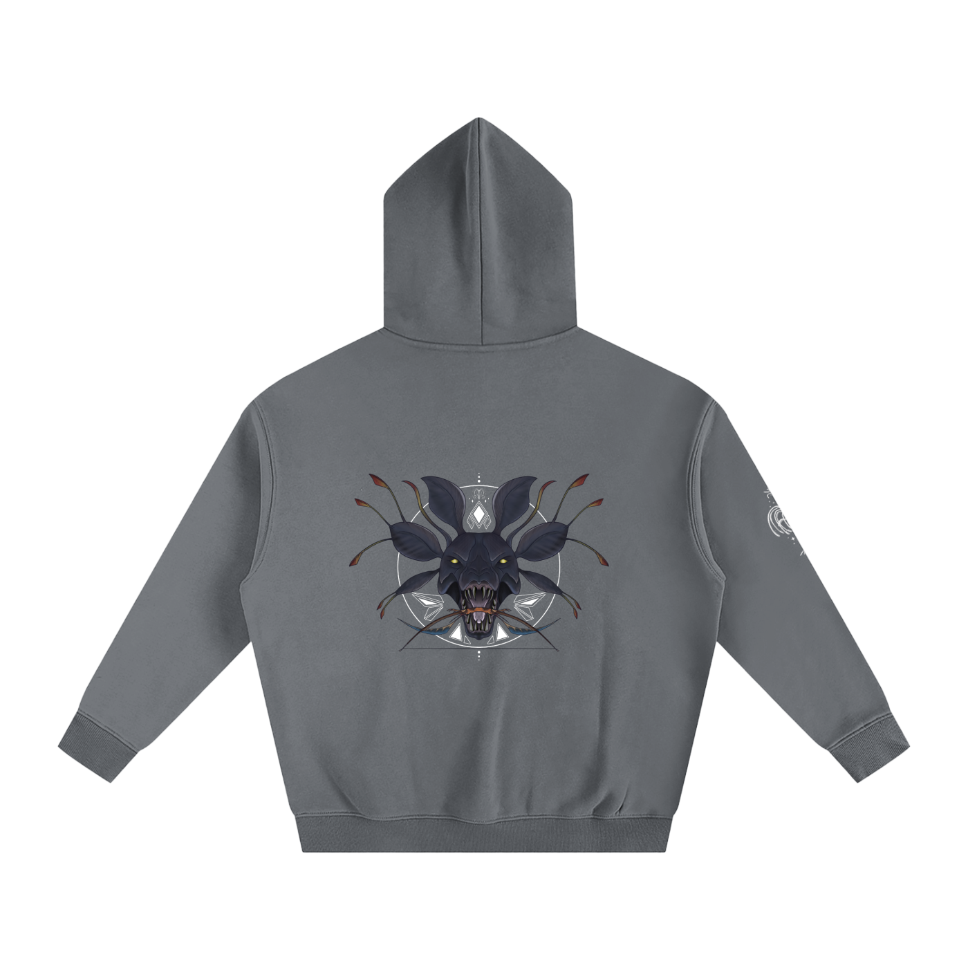 Hunter Of The Forest - darker colours ) Oversized Fleece Hoodie