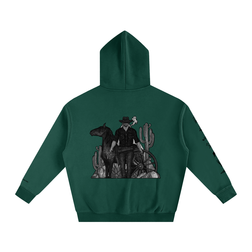 Forever Outlawed - B&W ( Lighter ) Oversize Fleeced Hoodie