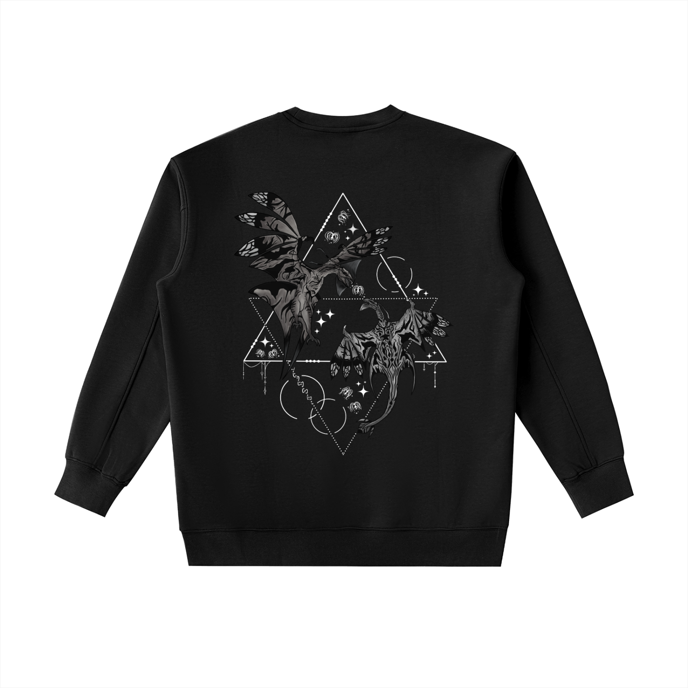 Wings of the first bond - ( Lighter design B&W ) Essential Heavyweight Crewneck Sweatshirt