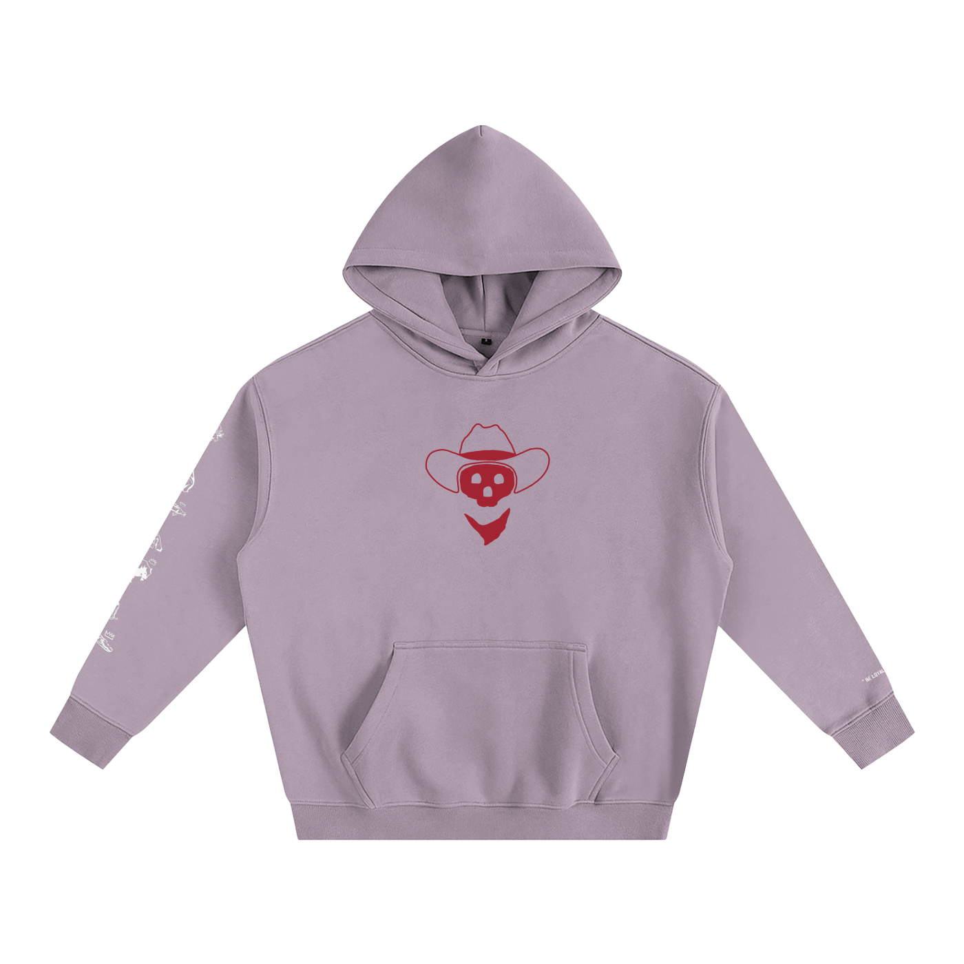 Forever Outlawed - B&W ( Darker ) Oversize Fleeced Hoodie