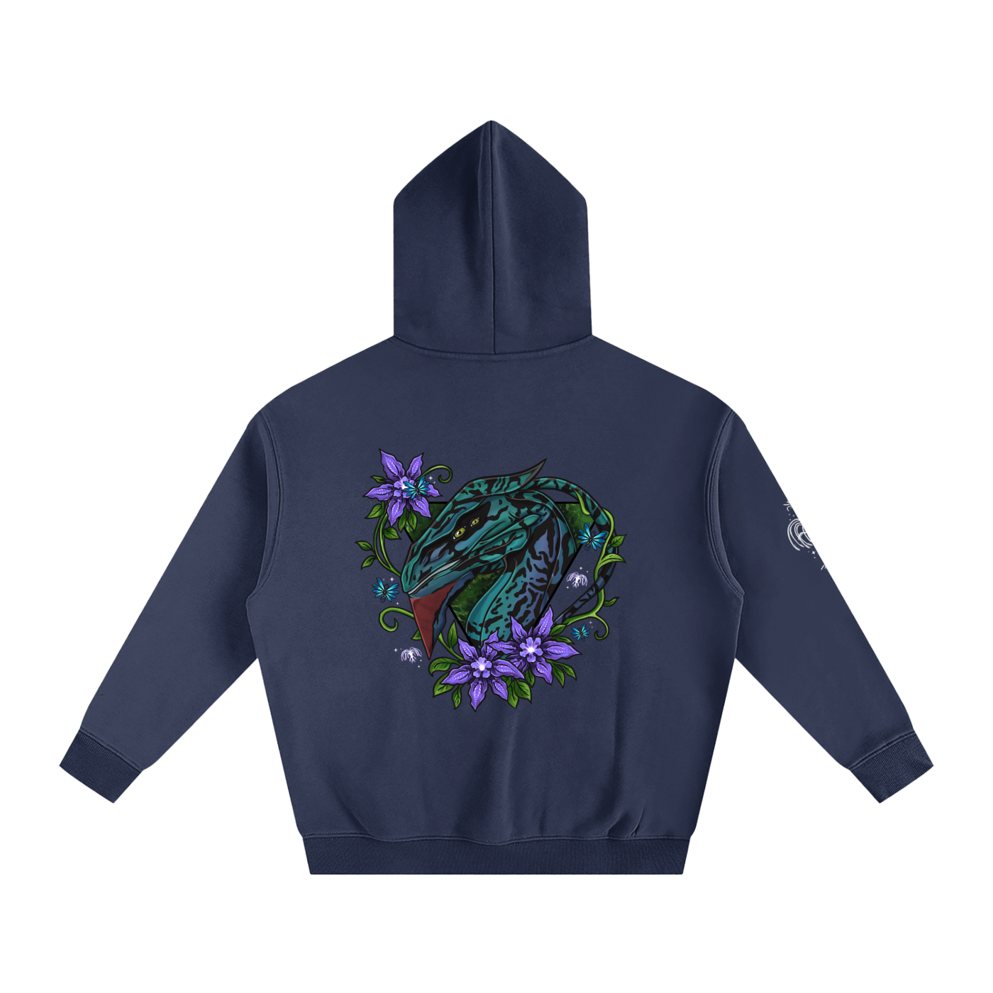 Spirit of the banshee - ( purple ) - oversized fleece hoodie