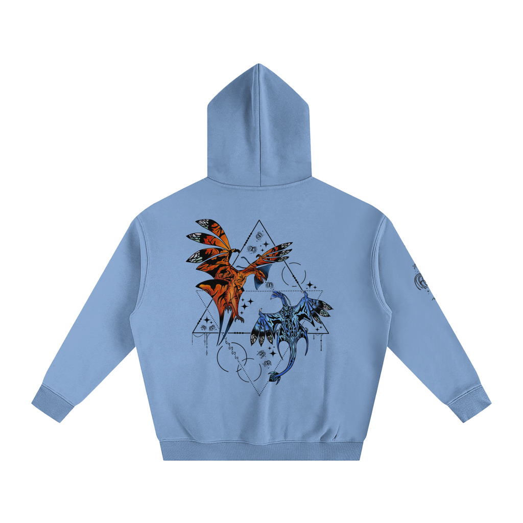 Wings Of The First Bond - Lighter Colours ) Oversized Fleece Hoodie