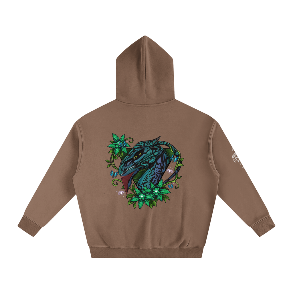 Spirit of the banshee - ( green ) - oversized fleece hoodie