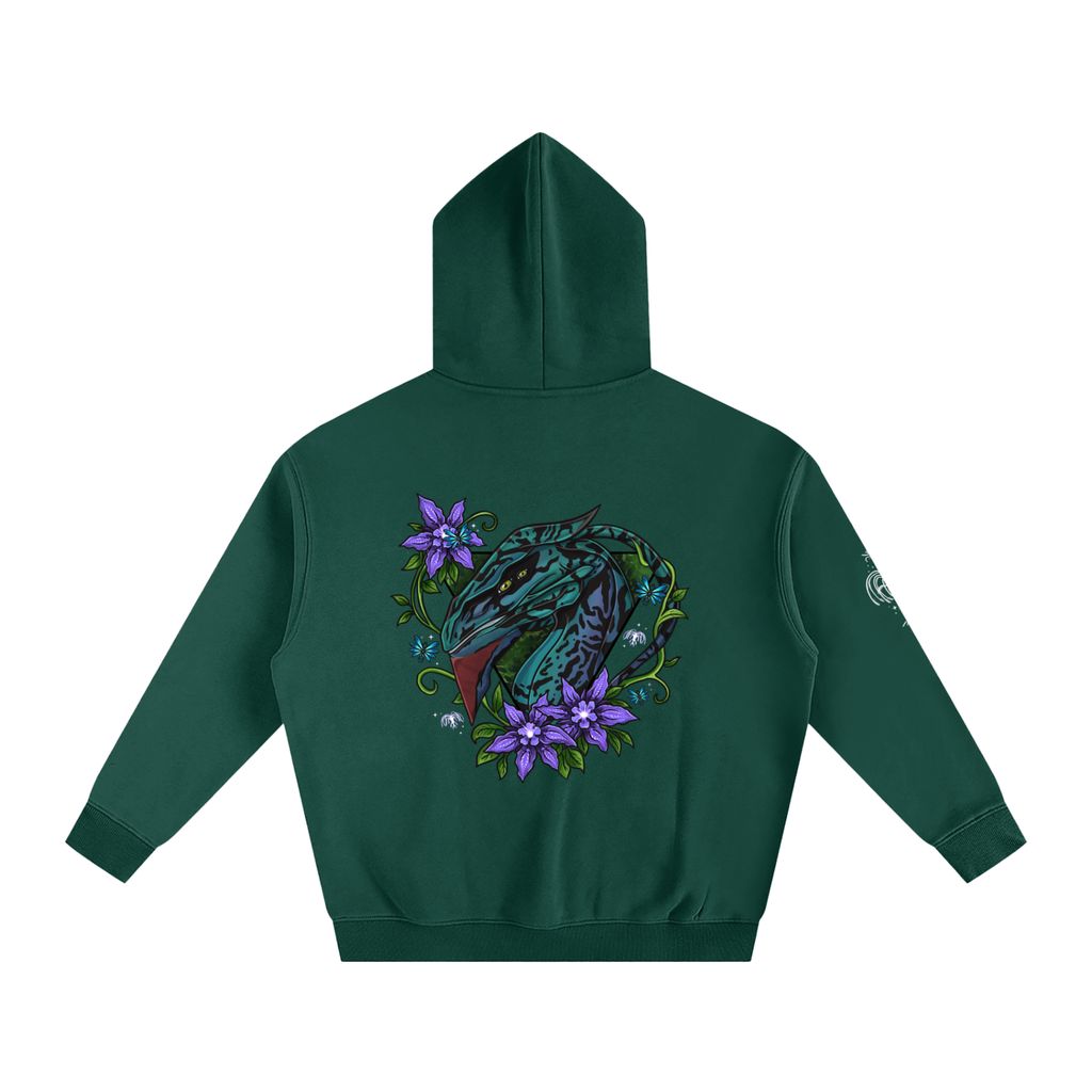 Spirit of the banshee - ( purple ) - oversized fleece hoodie