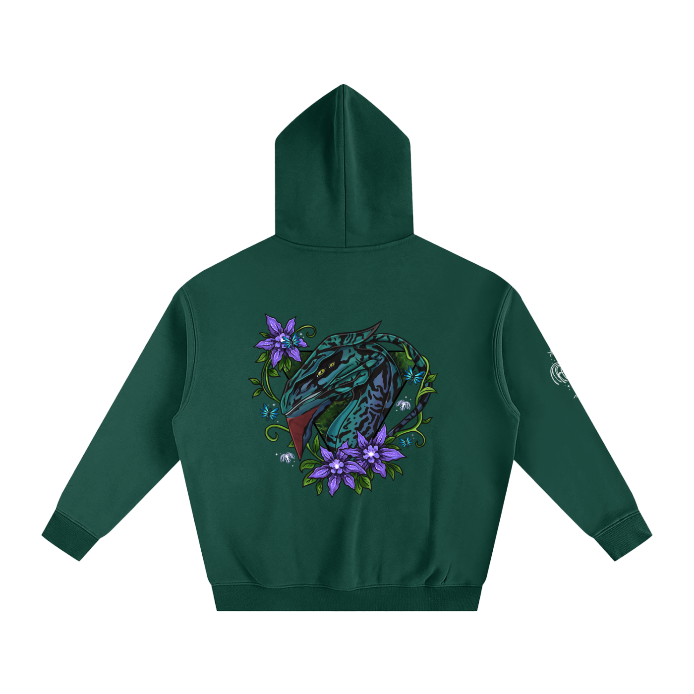 Spirit of the banshee - ( purple ) - oversized fleece hoodie