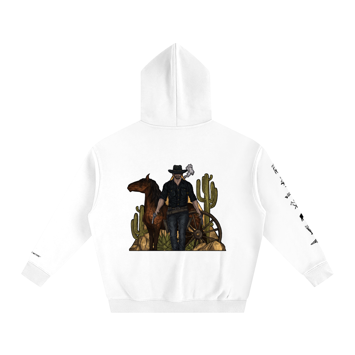 Forever Outlawed - coloured ( lighter ) Oversize Fleeced Hoodie