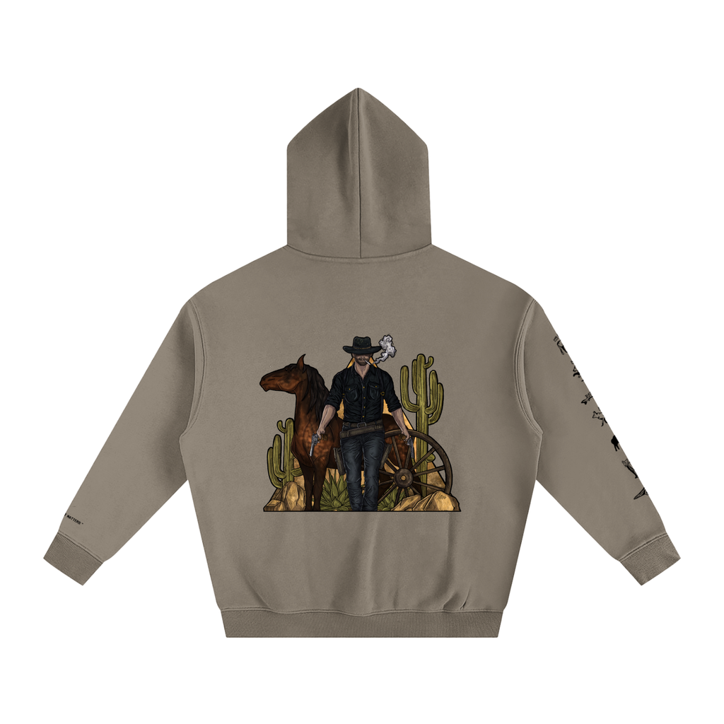 Forever Outlawed - coloured ( lighter ) Oversize Fleeced Hoodie