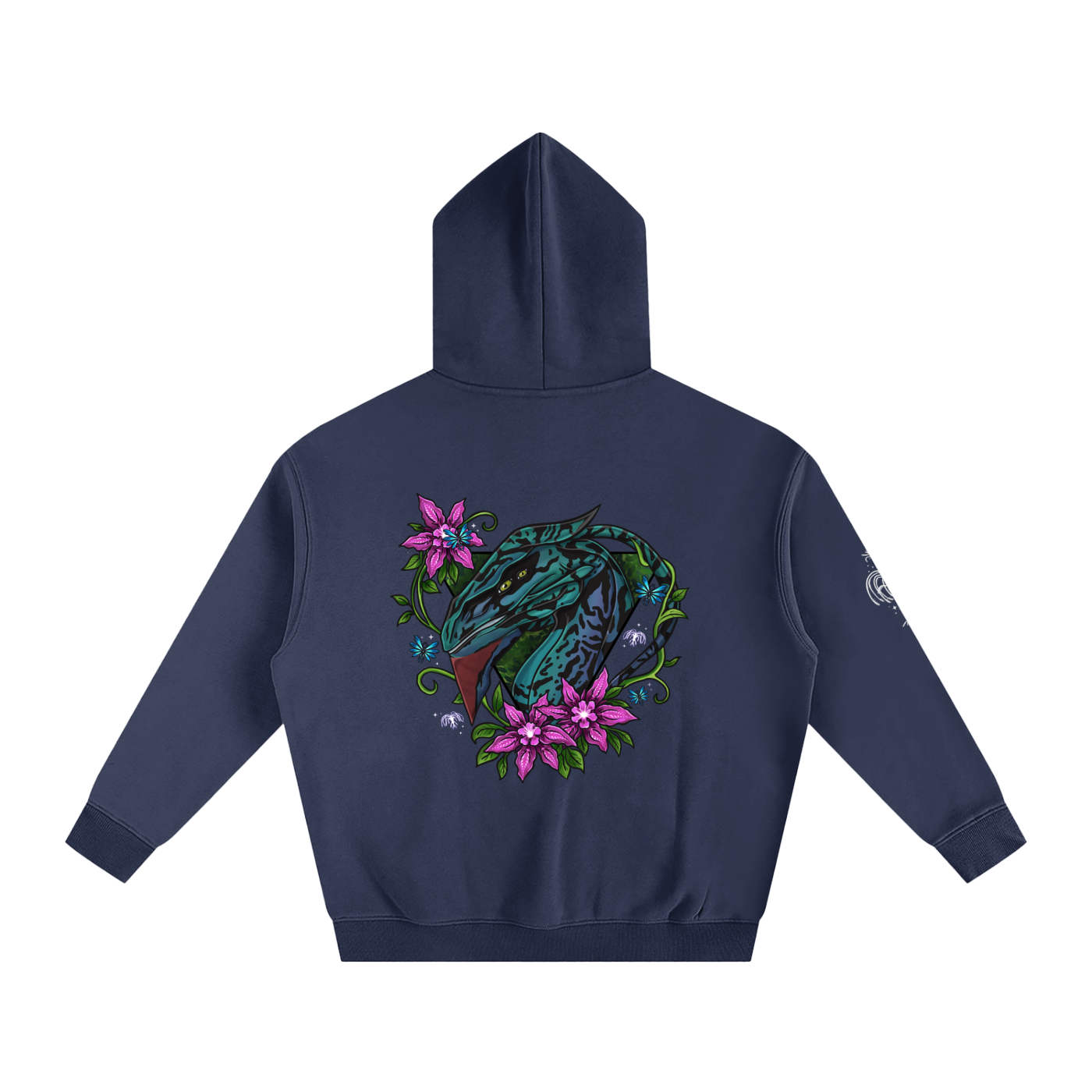 Spirit of the banshee - ( pink ) - oversized fleece hoodie