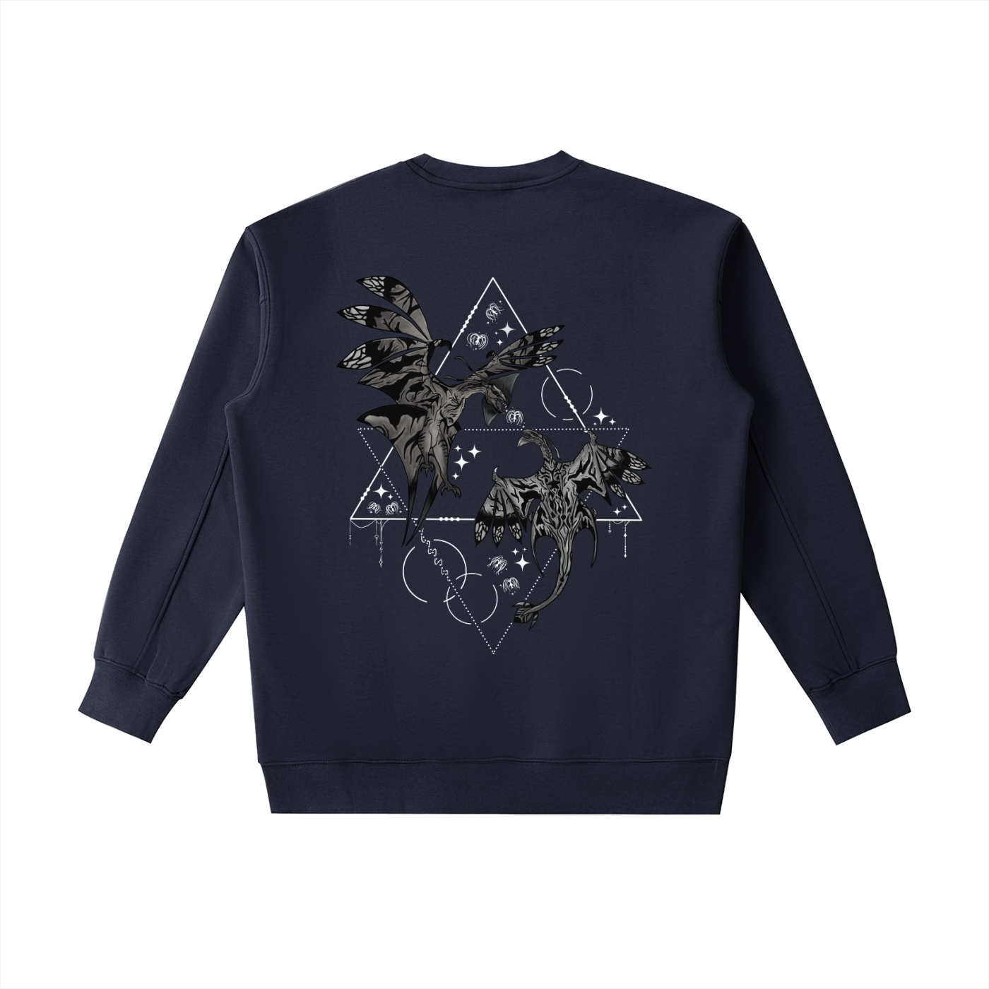 Wings of the first bond - ( Lighter design B&W ) Essential Heavyweight Crewneck Sweatshirt