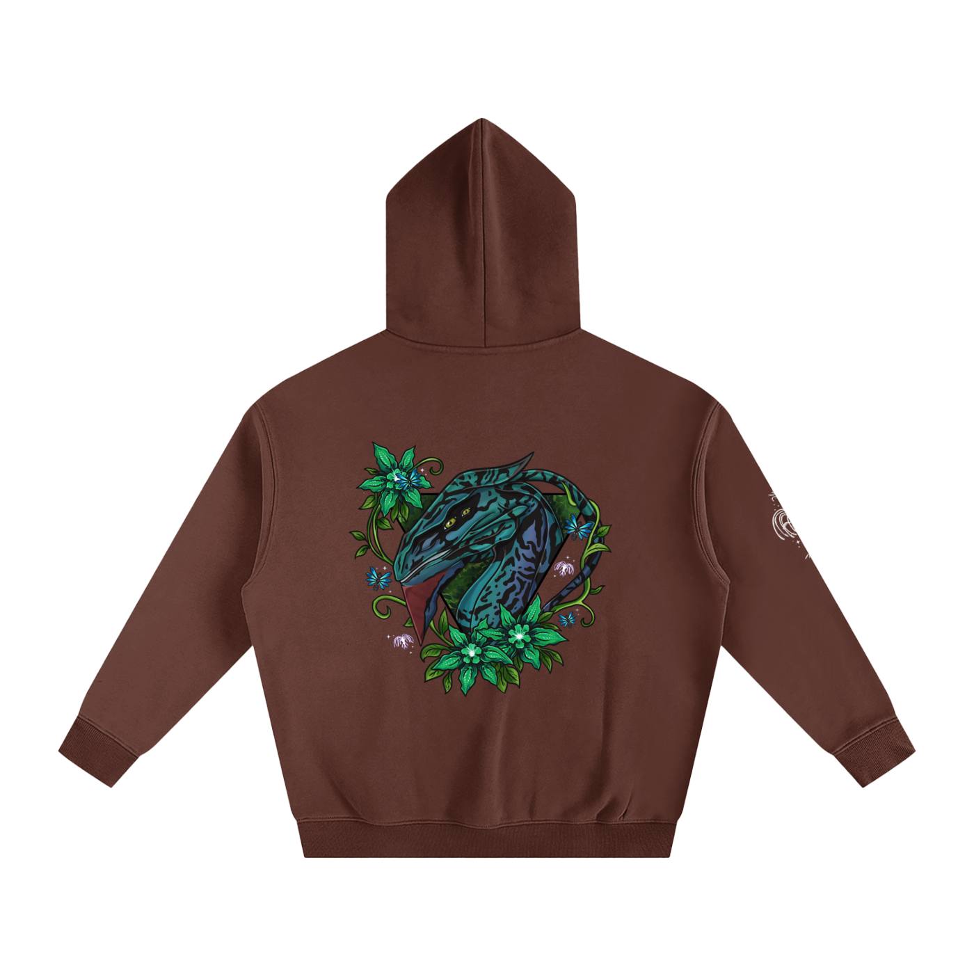 Spirit of the banshee - ( green ) - oversized fleece hoodie