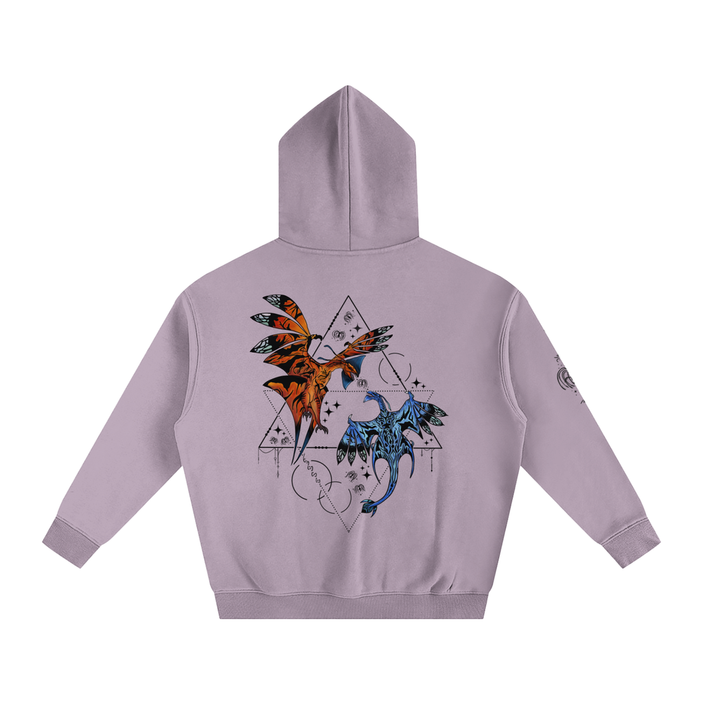 Wings Of The First Bond - Lighter Colours ) Oversized Fleece Hoodie
