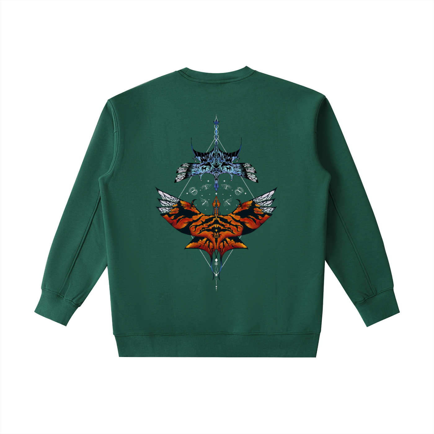 Aerial Convergence - ( lighter Design) Essential Heavyweight Crewneck Sweatshirt