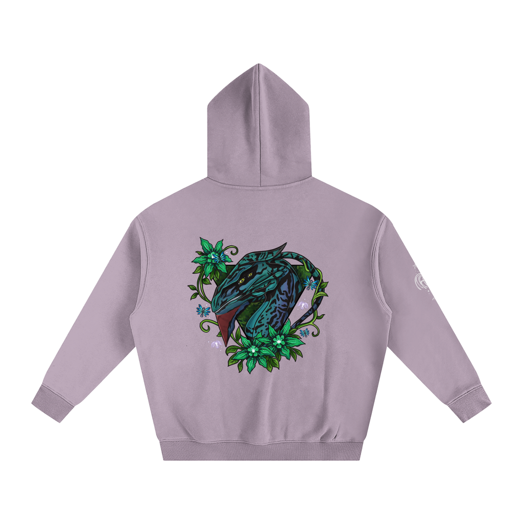 Spirit of the banshee - ( green ) - oversized fleece hoodie