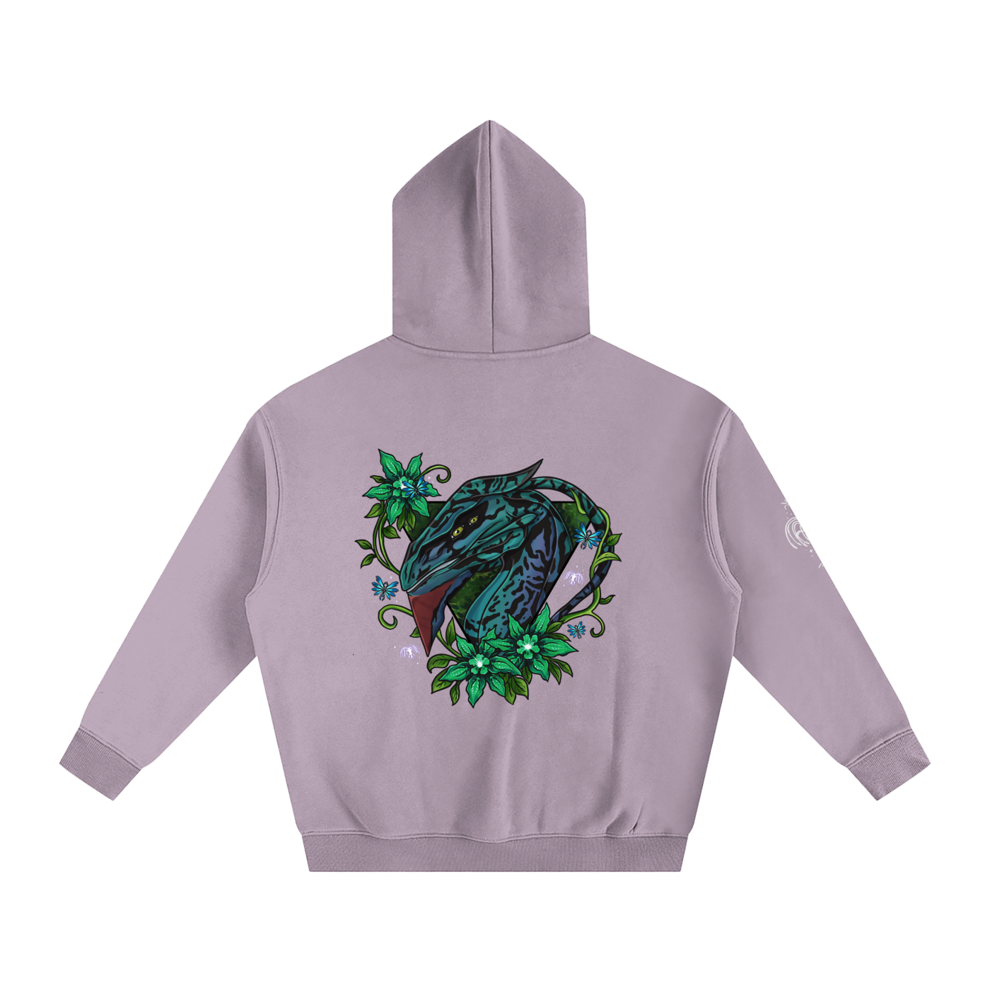 Spirit of the banshee - ( green ) - oversized fleece hoodie