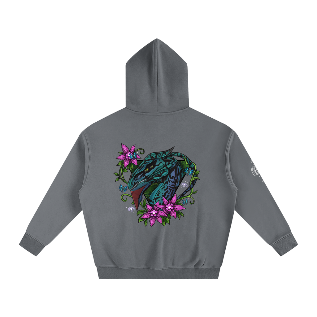 Spirit of the banshee - ( pink ) - oversized fleece hoodie