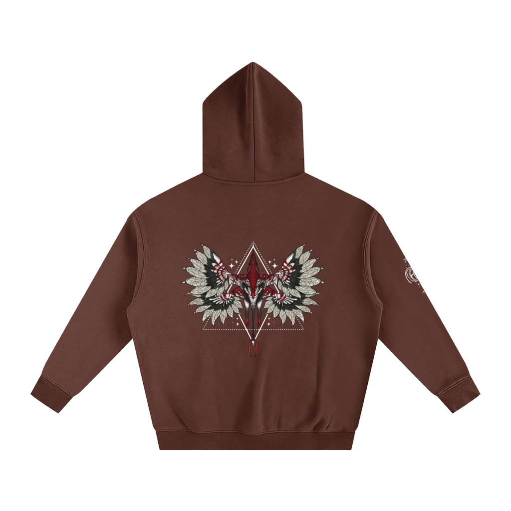 Beast Within The Shadows - Darker Colours ) Oversized Fleece Hoodie