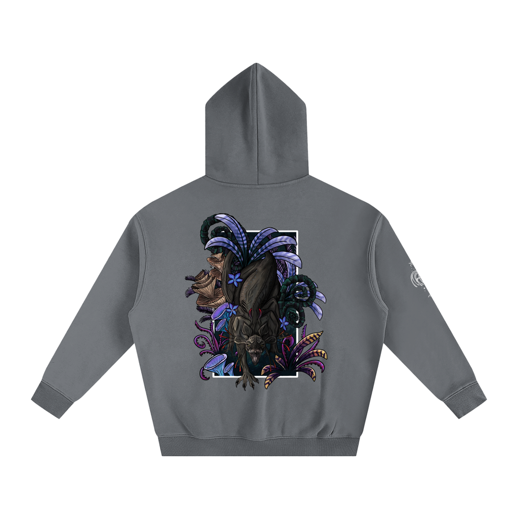 Echo Of The First Beast  - Darker Colours ) Oversized Fleece Hoodie