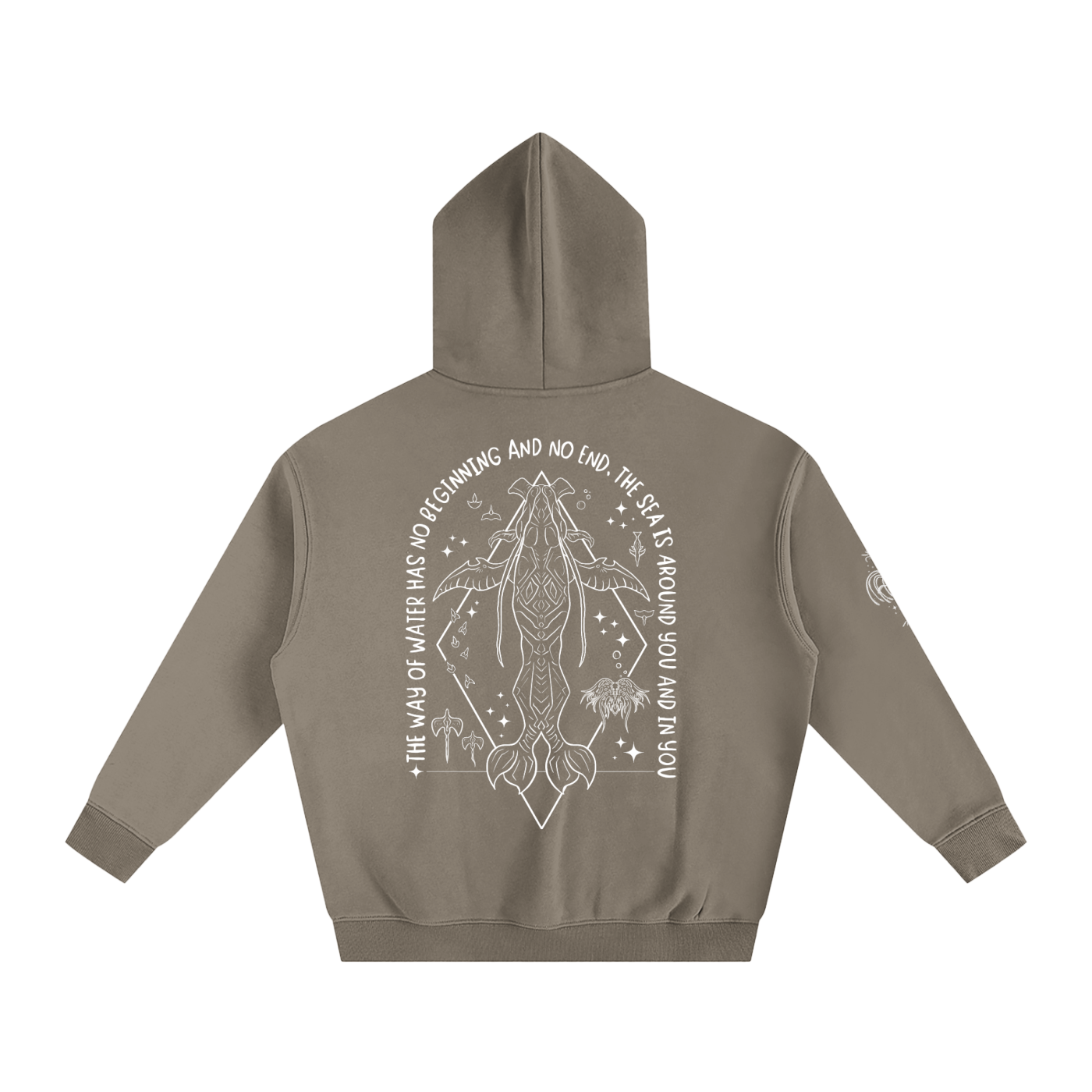 Spirit Sibling - Darker Colours ) Oversized Fleece Hoodie