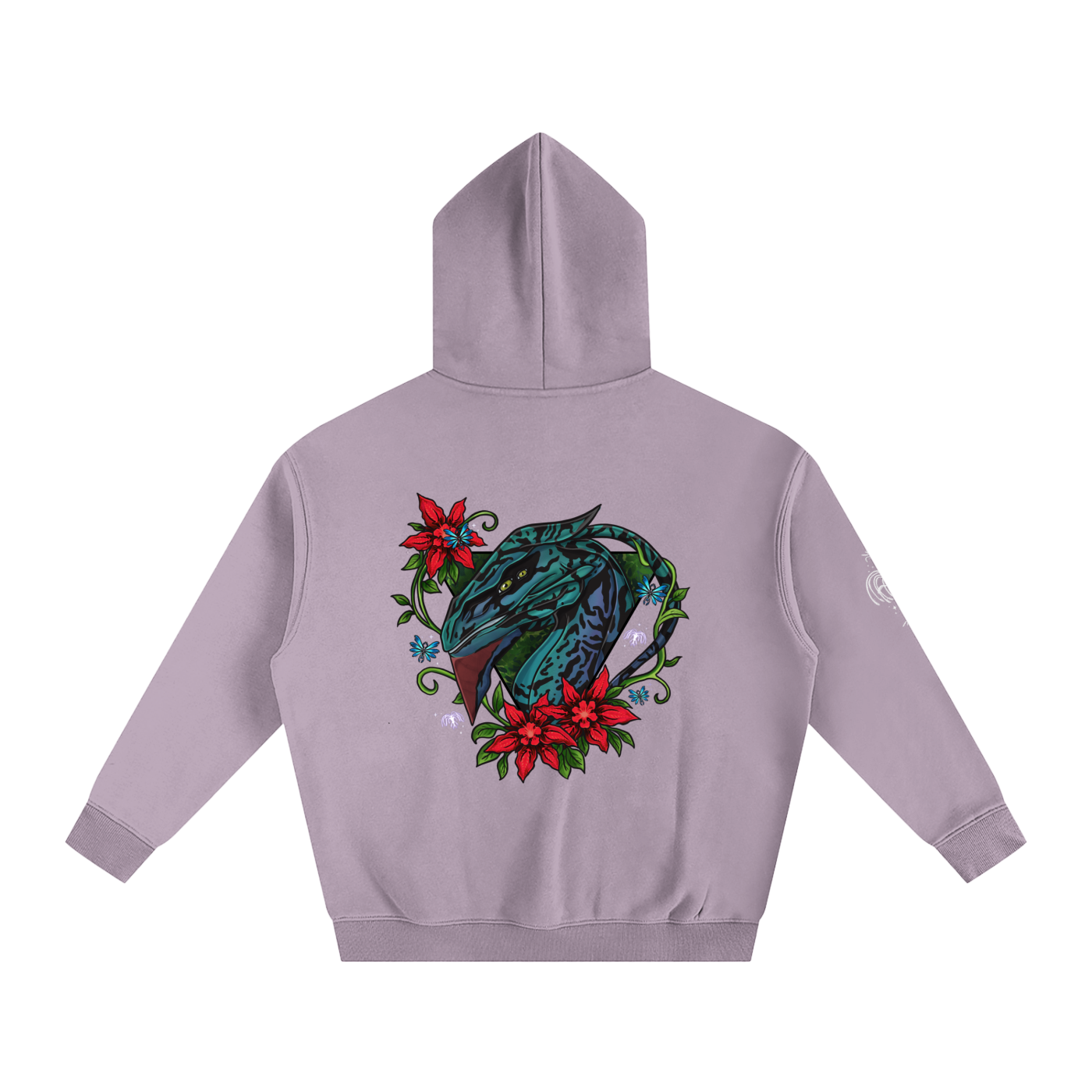 Spirit of the banshee - ( red ) - oversized fleece hoodie