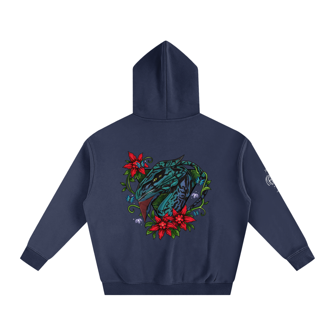 Spirit of the banshee - ( red ) - oversized fleece hoodie