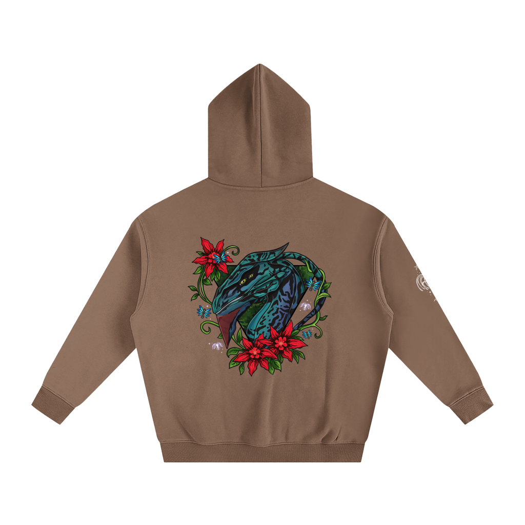 Spirit of the banshee - ( red ) - oversized fleece hoodie