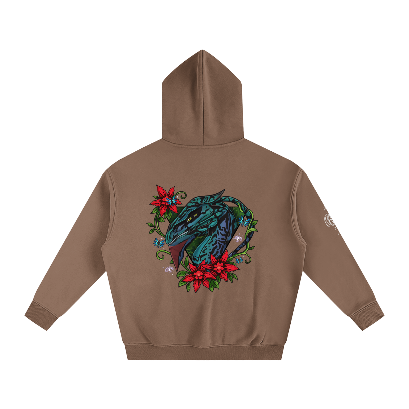 Spirit of the banshee - ( red ) - oversized fleece hoodie
