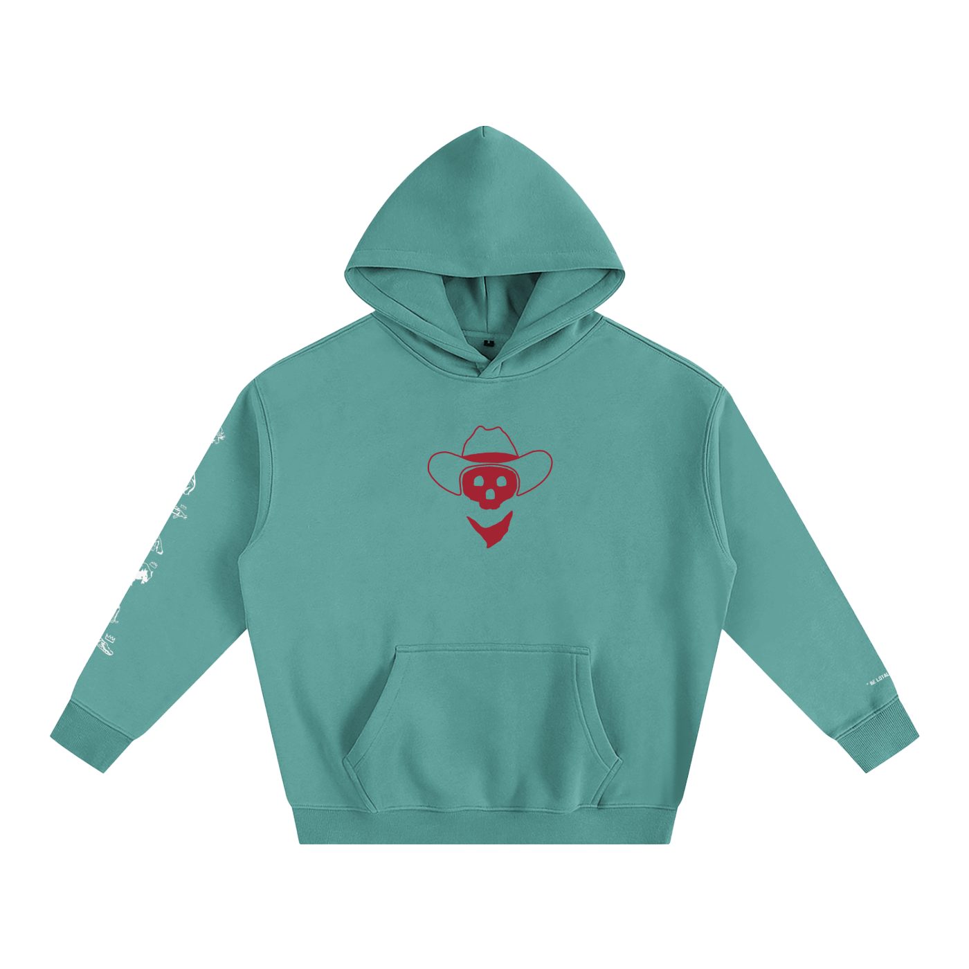 Forever Outlawed - coloured ( Darker ) Oversize Fleeced Hoodie