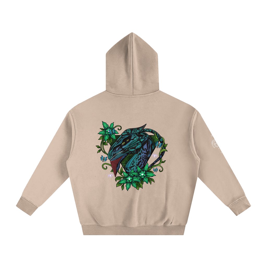 Spirit of the banshee - ( green ) - oversized fleece hoodie