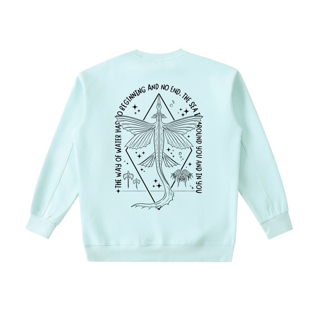 Ocean wings - ( darker Design )  Essential Heavyweight Crewneck Sweatshirt