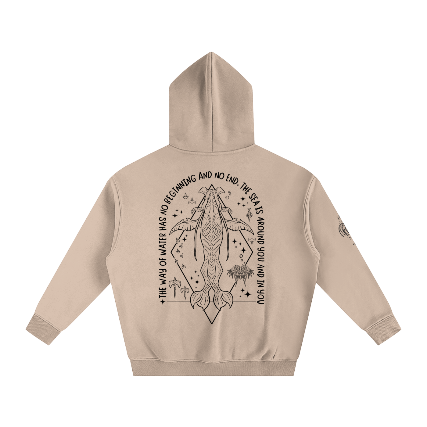 Spirit Sibling - Lighter Colours ) Oversized Fleece Hoodie