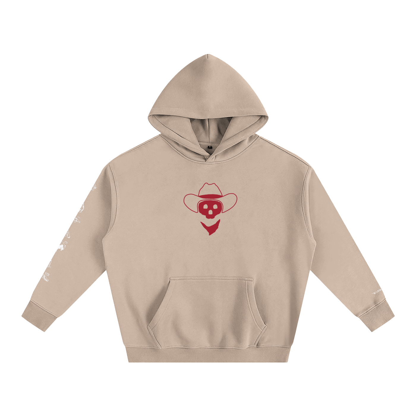 Forever Outlawed - B&W ( Darker ) Oversize Fleeced Hoodie