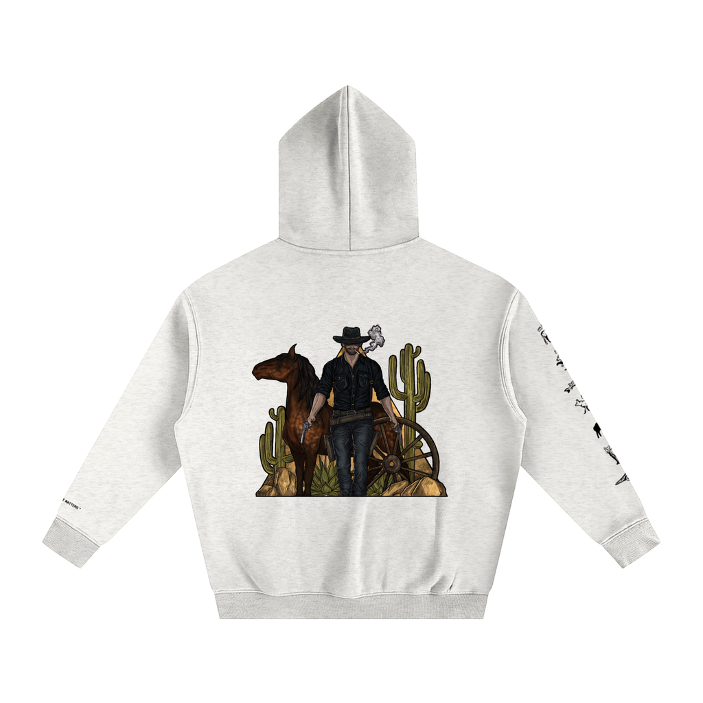 Forever Outlawed - coloured ( lighter ) Oversize Fleeced Hoodie