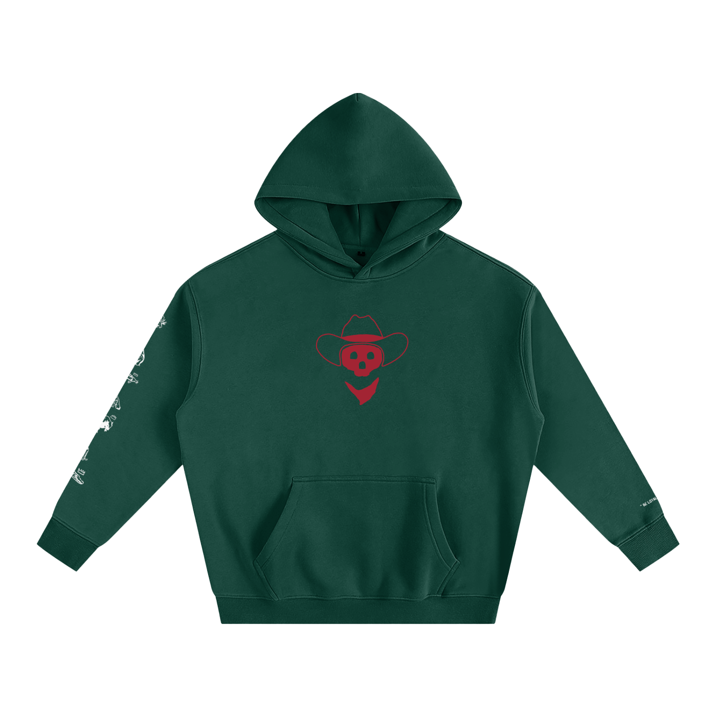 Forever Outlawed - coloured ( Darker ) Oversize Fleeced Hoodie