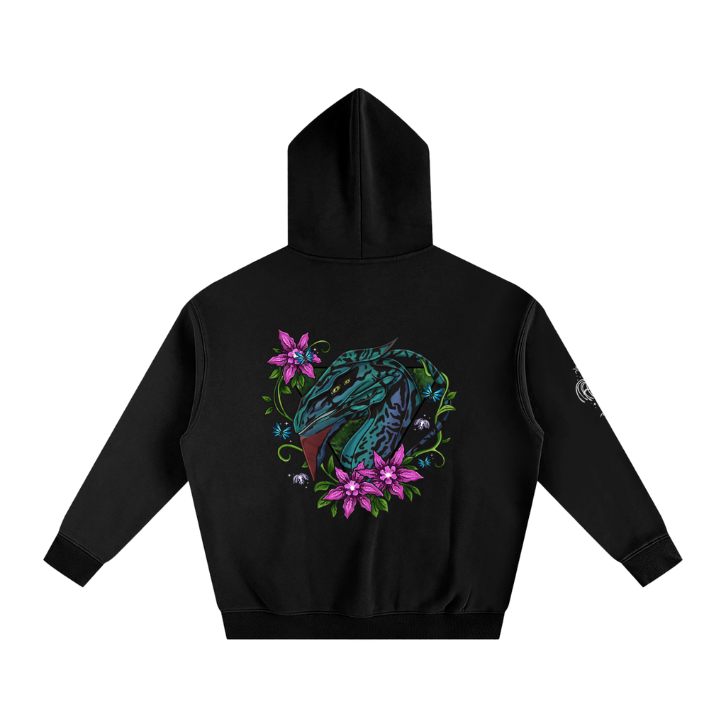 Spirit of the banshee - ( pink ) - oversized fleece hoodie