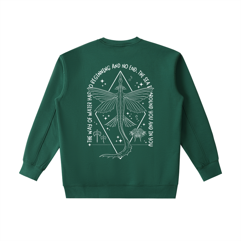 Ocean wings - ( Lighter Design ) Essential Heavyweight Crewneck Sweatshirt