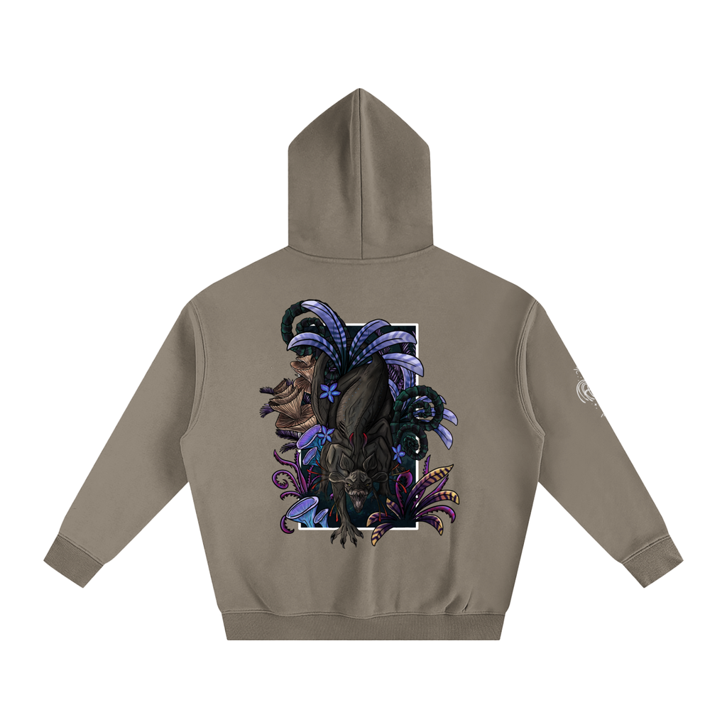 Echo Of The First Beast  - Darker Colours ) Oversized Fleece Hoodie
