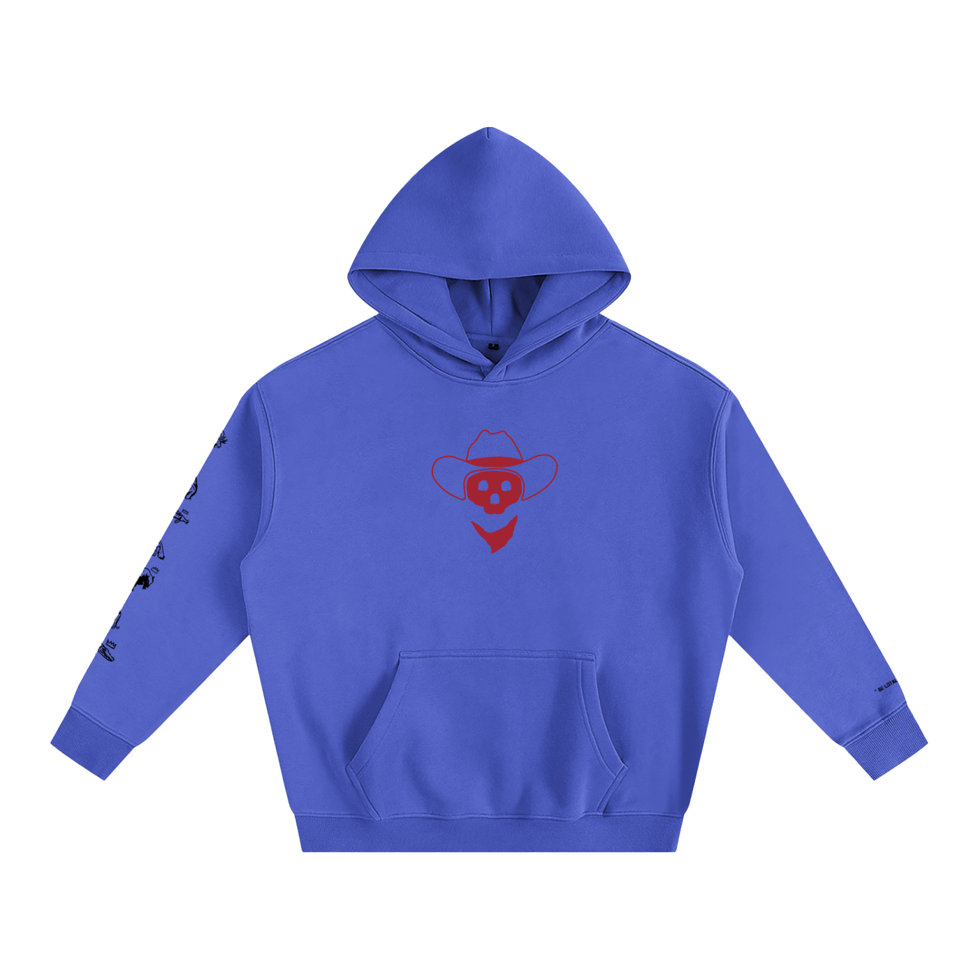 Forever Outlawed - coloured ( lighter ) Oversize Fleeced Hoodie