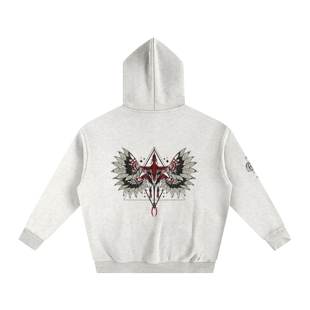 Beast Within The Shadows - Lighter Colours ) Oversized Fleece Hoodie