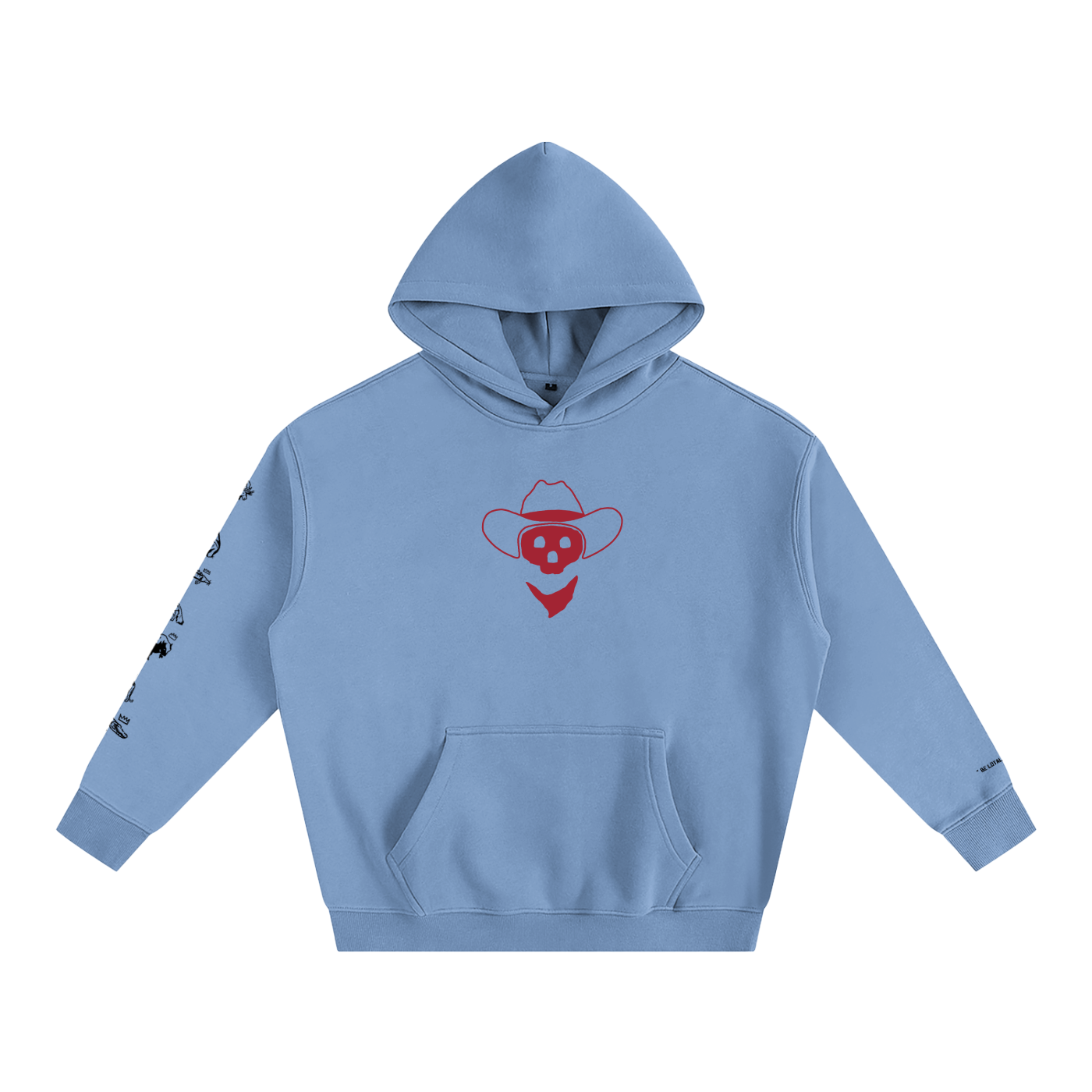 Forever Outlawed - coloured ( lighter ) Oversize Fleeced Hoodie