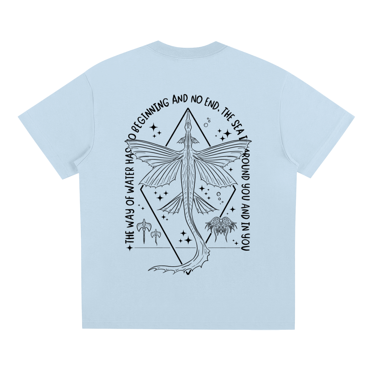 Ocean wings - ( Darker Design ) Quick-Dry Cooling T-Shirt