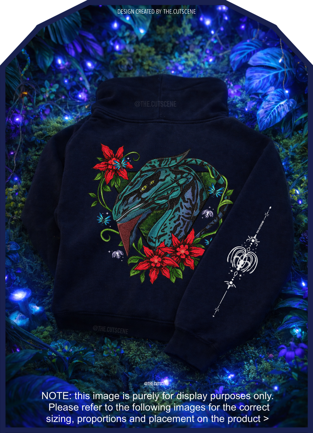 Spirit of the banshee - ( red ) - oversized fleece hoodie